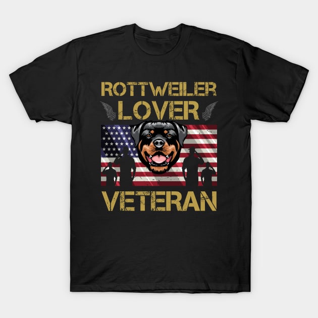 Veteran Rottweiler Lover T-Shirt by IPRINT